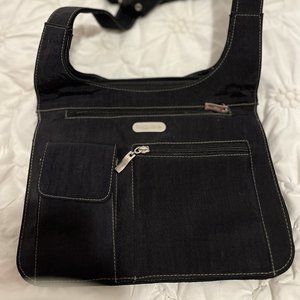 Baggallini Black Nylon Crossbody Shoulder Organizer Bag